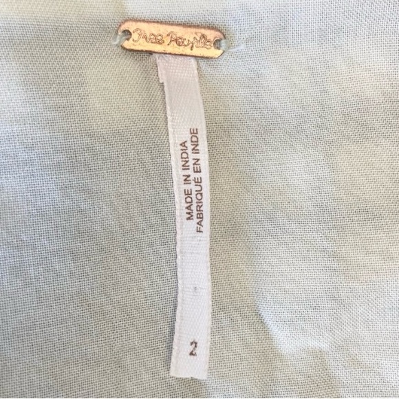 FREE PEOPLE Nodia Check Wrap Mini Dress Black Gingham Plaid Size 2 - Picture 6 of 8